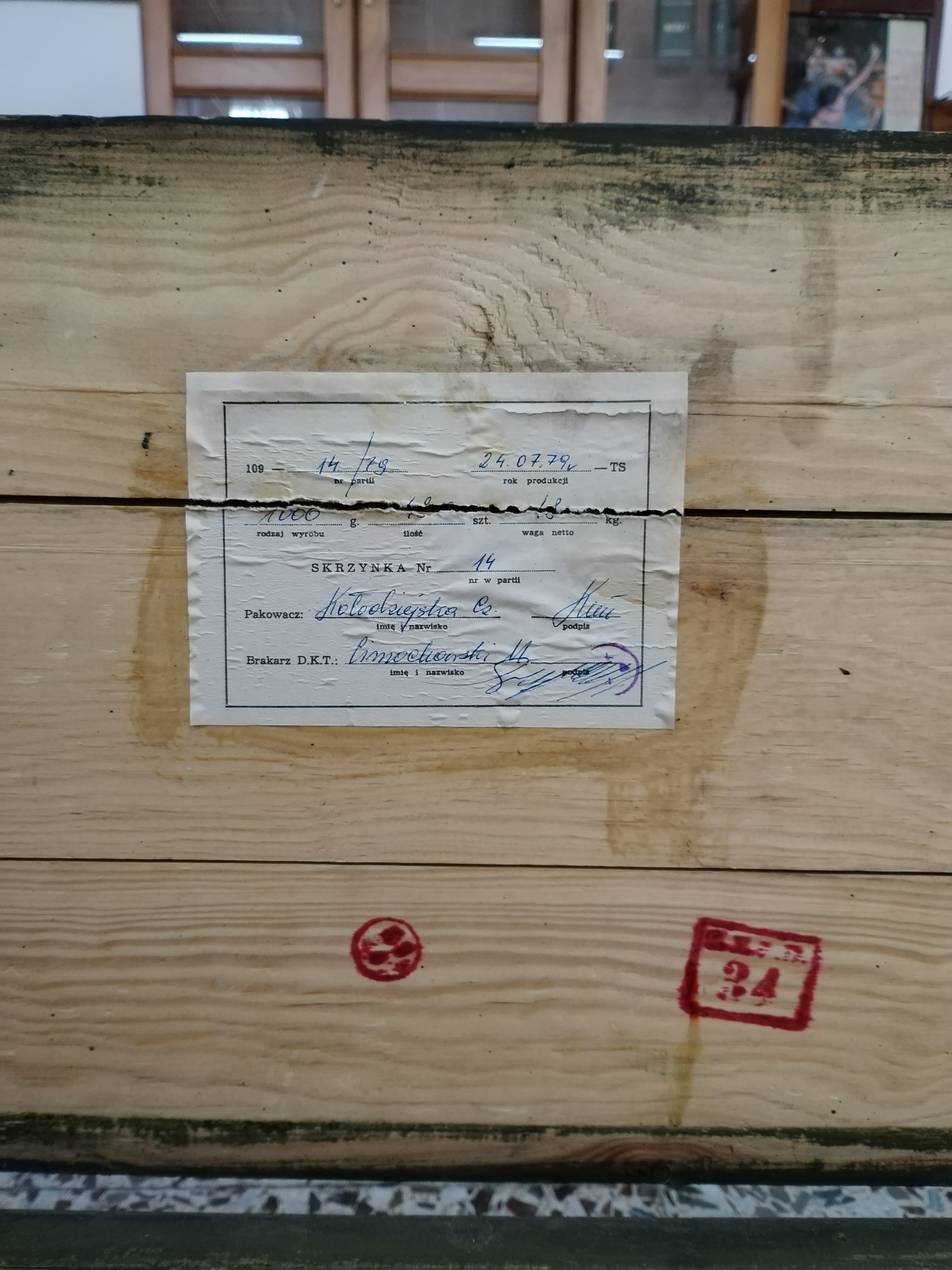 Caja de Munición Militar de Madera Vintage - imagen 6